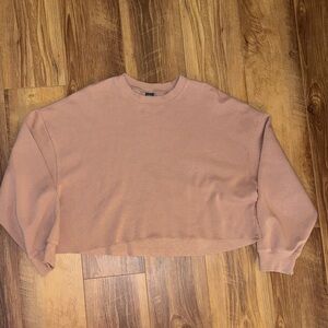 5/$25🌼 Wild Fable Tan Cut-Cropped Crewneck Sweatshirt size XL
